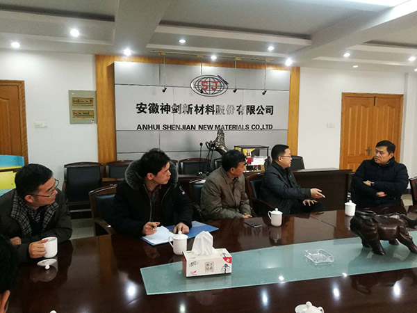 市经信委辅导一行莅临公司查抄领导工作